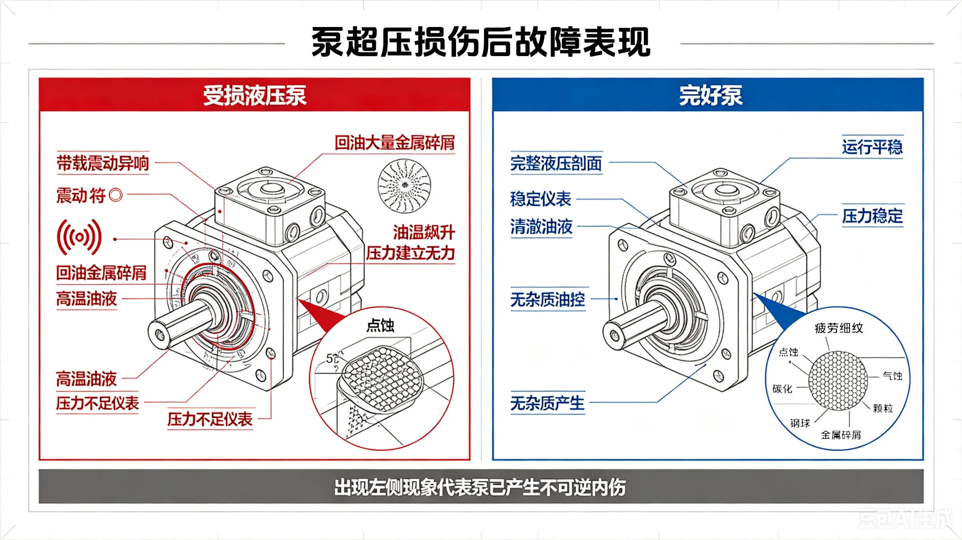 受损对比