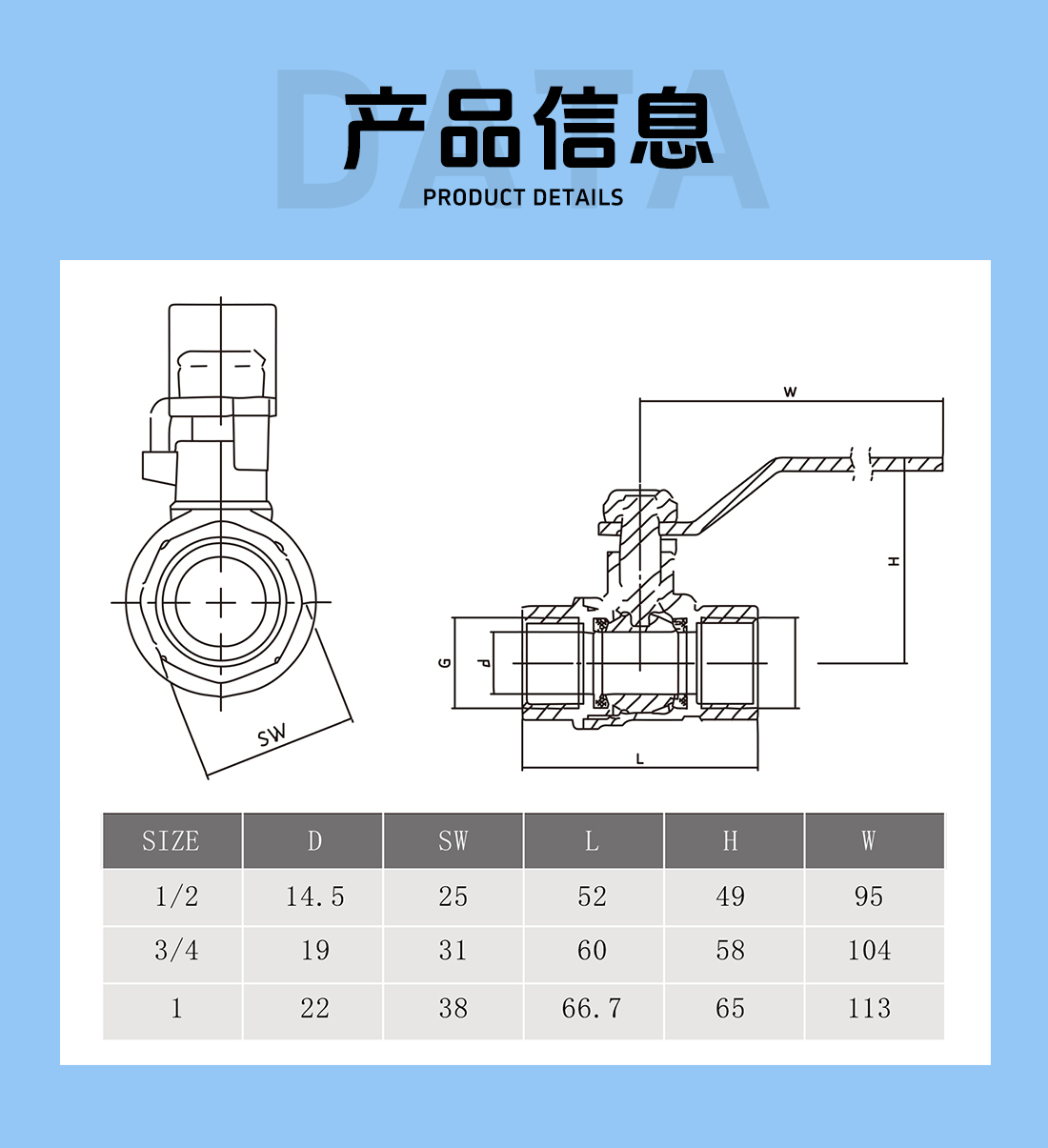 双内牙球阀-BQF-FT180-FF-SIZE参数