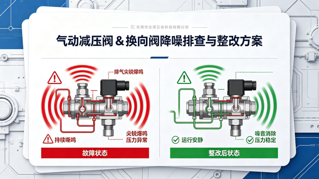 气动系统降噪:聚焦减压阀与换向阀