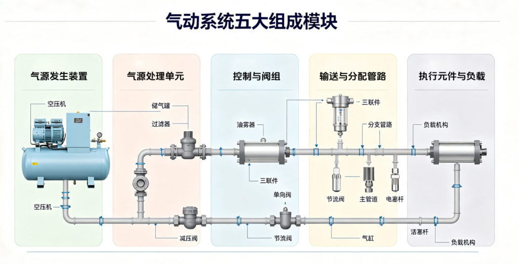 气动系统的基本组成