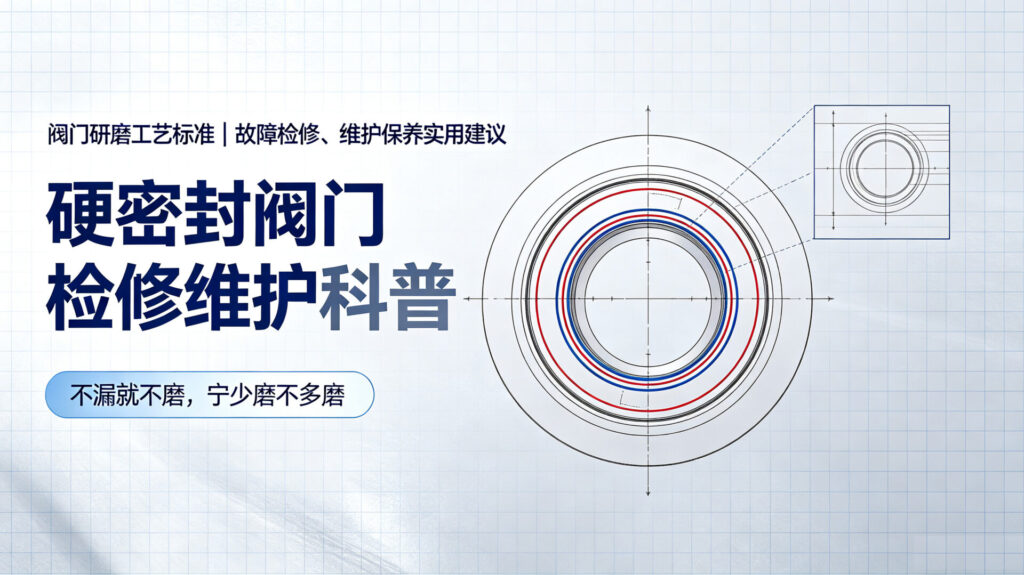 阀门研磨工艺标准|故障检修、维护保养实用建议