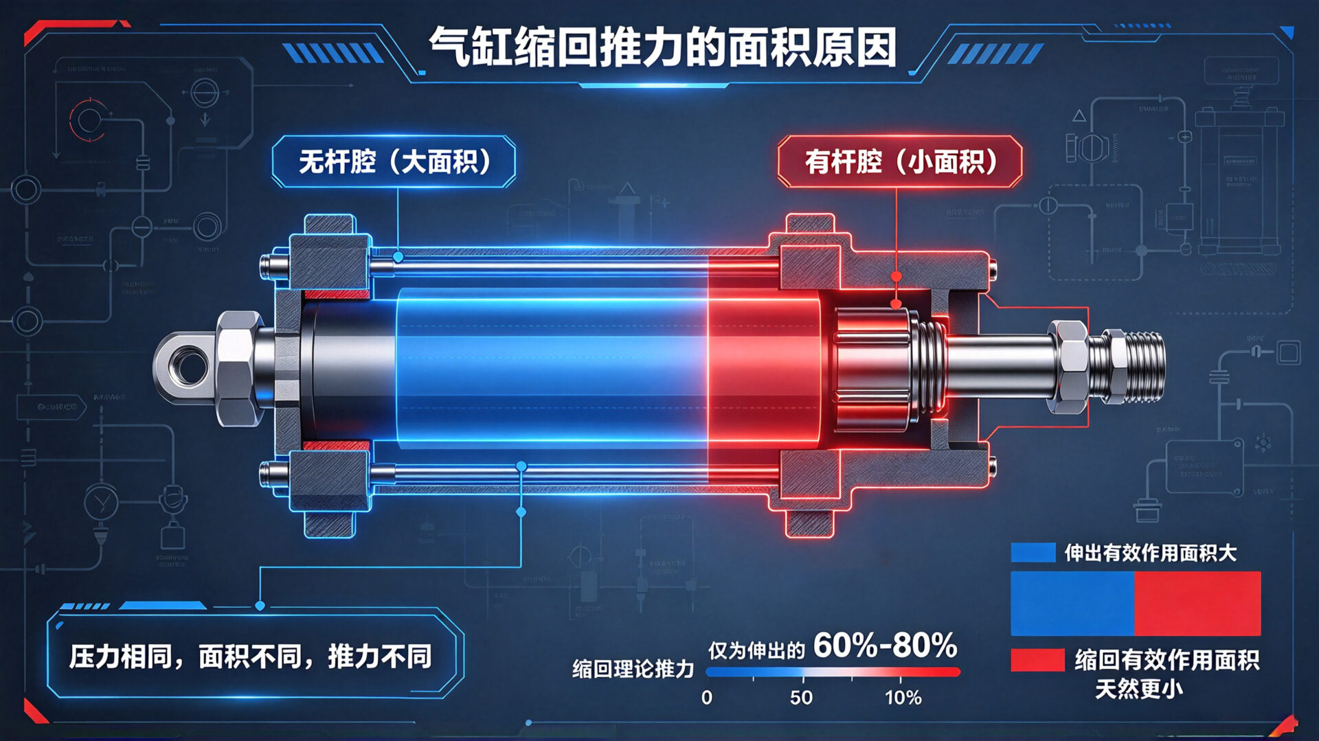 气缸剖视