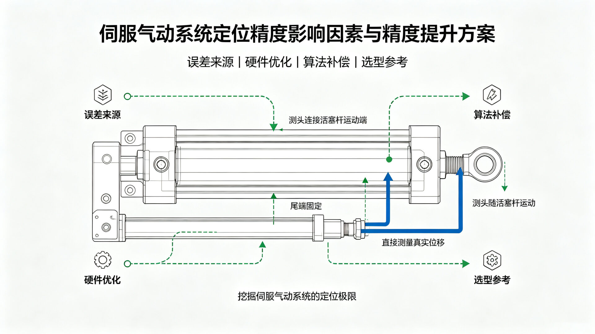 伺服气动系统定位精度影响因素与精度提升方案