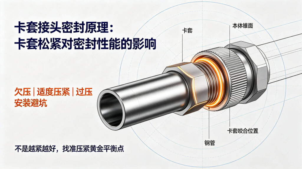 卡套接头密封原理:卡套松紧对密封性能的影响