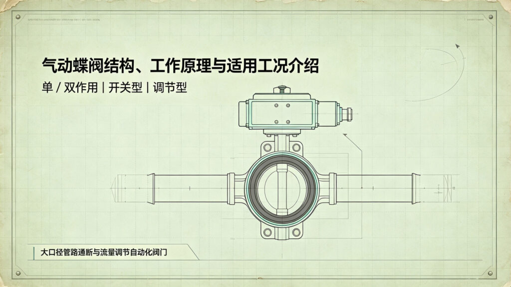 气动蝶阀结构、工作原理与适用工况介绍