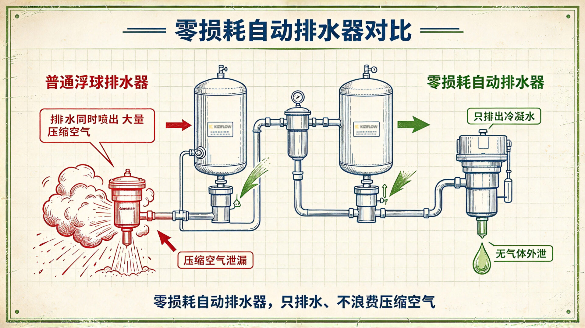 排水器对比