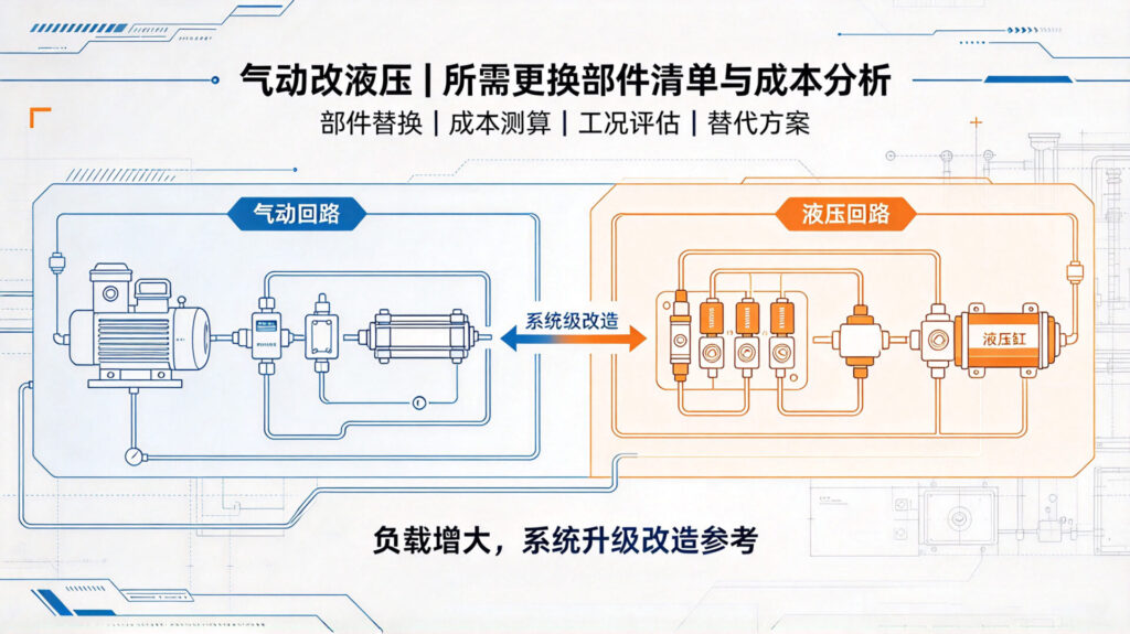 气动改液压|所需更换部件清单与成本分析