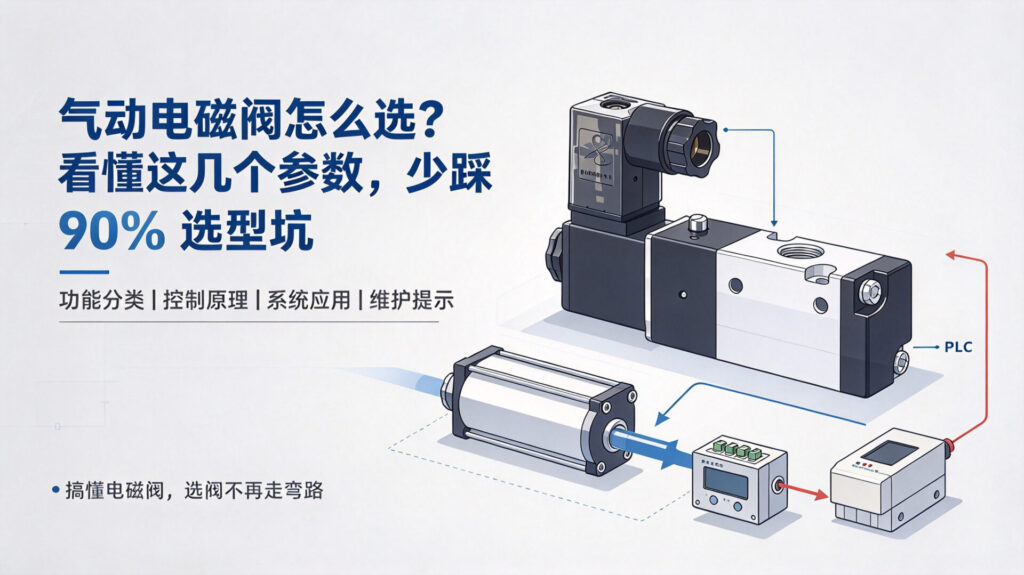 气动电磁阀怎么选?看懂这几个参数,少踩 90% 选型坑