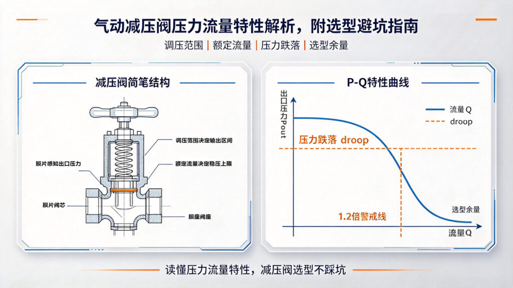 气动减压阀压力流量特性解析,附选型避坑指南