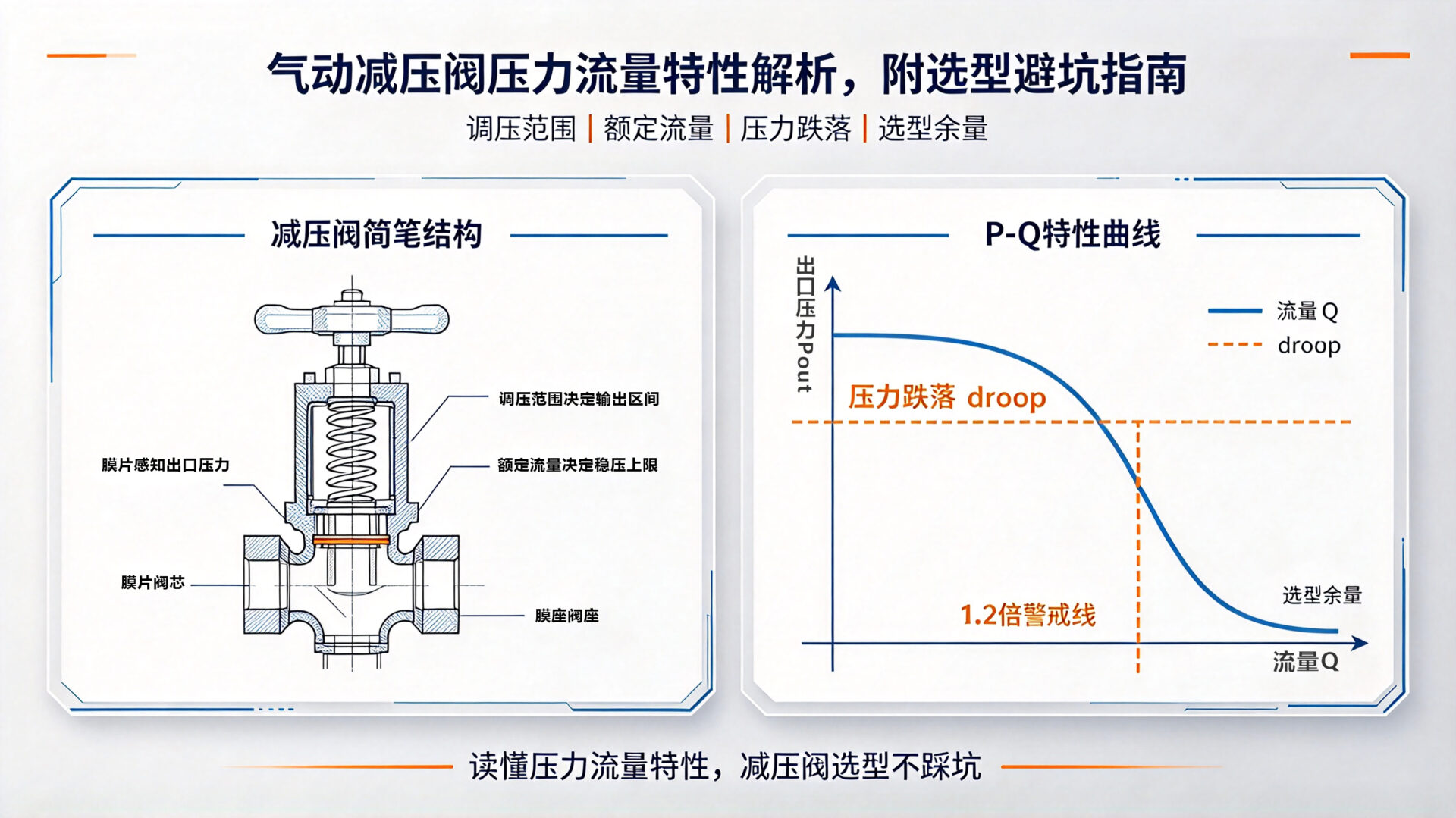 气动减压阀压力流量特性解析，附选型避坑指南